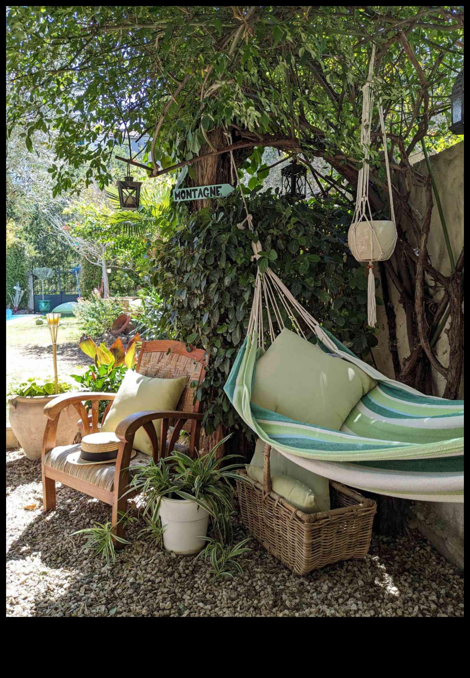 Sfaturi pentru decorarea zonei exterioare pentru hamac