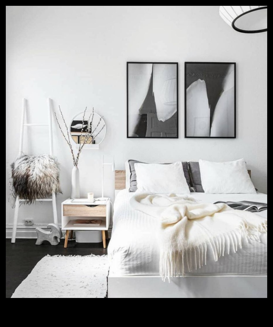 Puteți sugera modalități de a crea un dormitor de inspirație scandinavă folosind Idei de decor?