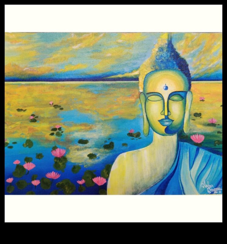 Pânză calmă: pictarea unei imagini a păcii cu tehnici de relaxare