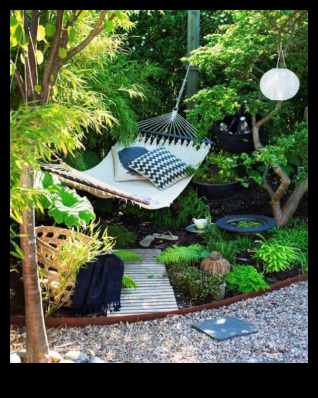Sfaturi pentru decorarea zonei exterioare pentru hamac