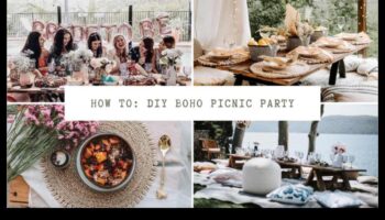 Puteți oferi sfaturi pentru decorarea unui loc de picnic în aer liber cu vibrații boho?